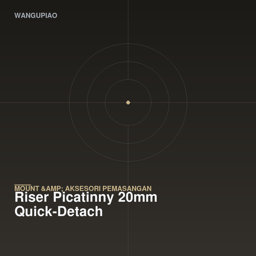 Riser Picatinny 20mm Quick-Detach